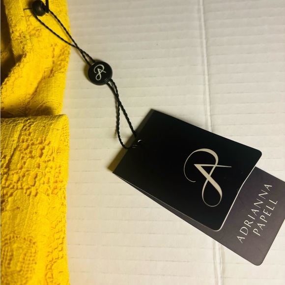 NWT Adrianna Papell yellow sheath dress sz 8 - Picture 5 of 6